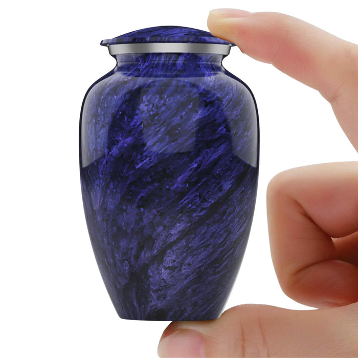 Modern Memorial Franklin Black Decorative Cremation Urn