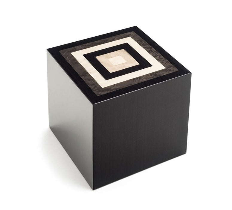 “Piazza” Handmade Italian Lacquered Wooden Cremation Urn - Modern Memorials