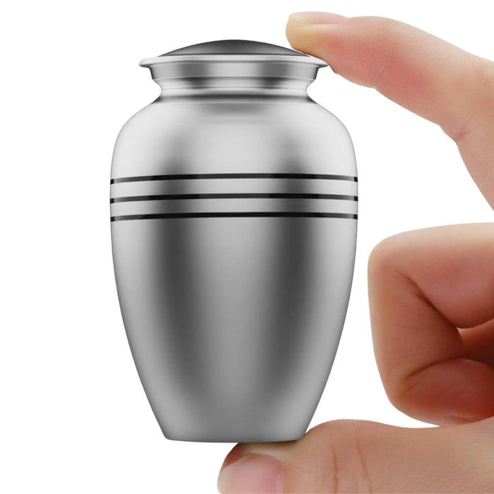 Modern Memorial Franklin Black Decorative Cremation Urn