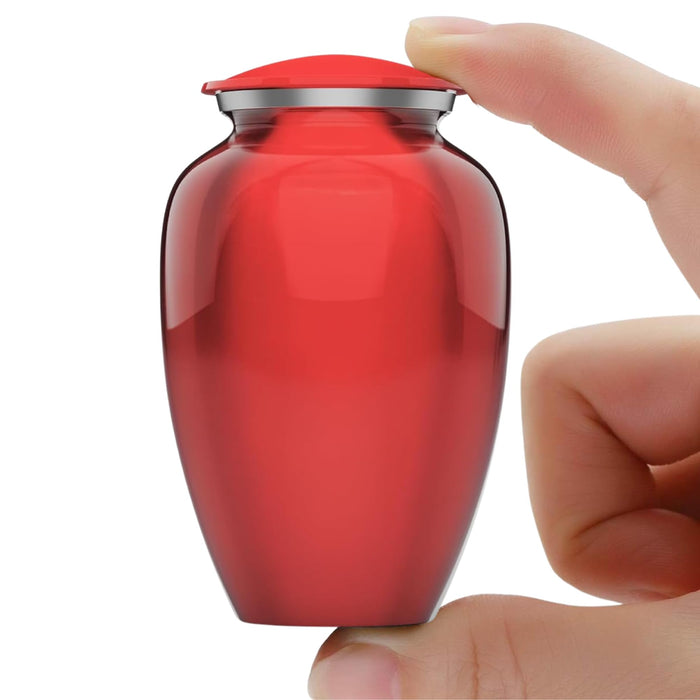 Modern Memorial Franklin Black Decorative Cremation Urn