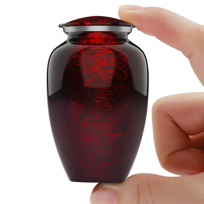 Modern Memorial Franklin Black Decorative Cremation Urn