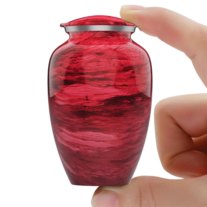 Modern Memorial Franklin Black Decorative Cremation Urn