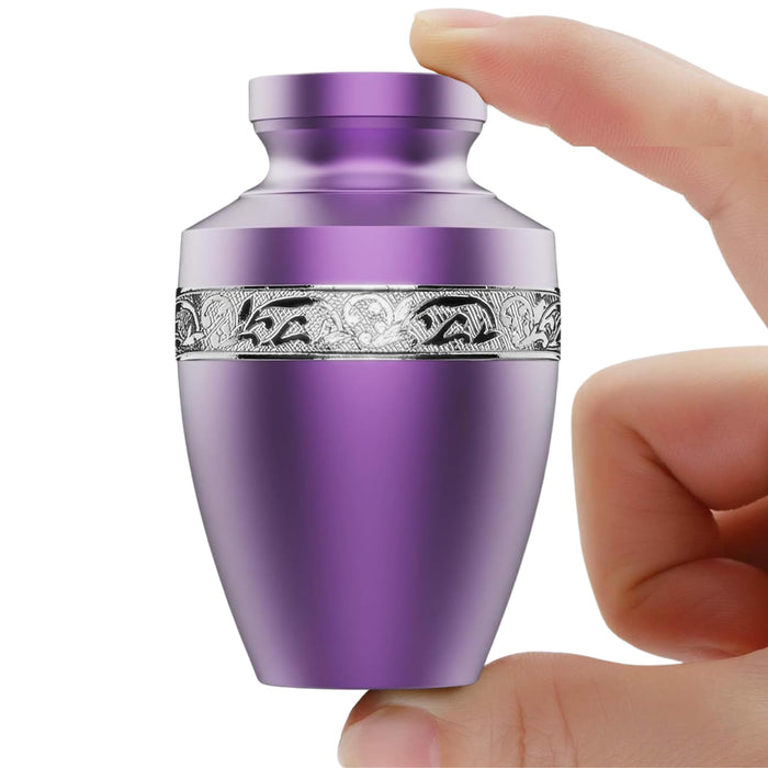 Modern Memorial Franklin Black Decorative Cremation Urn
