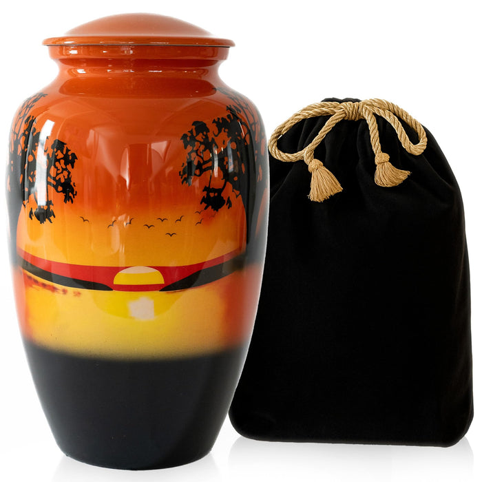 Modern Memorial Aluminum Large Urns