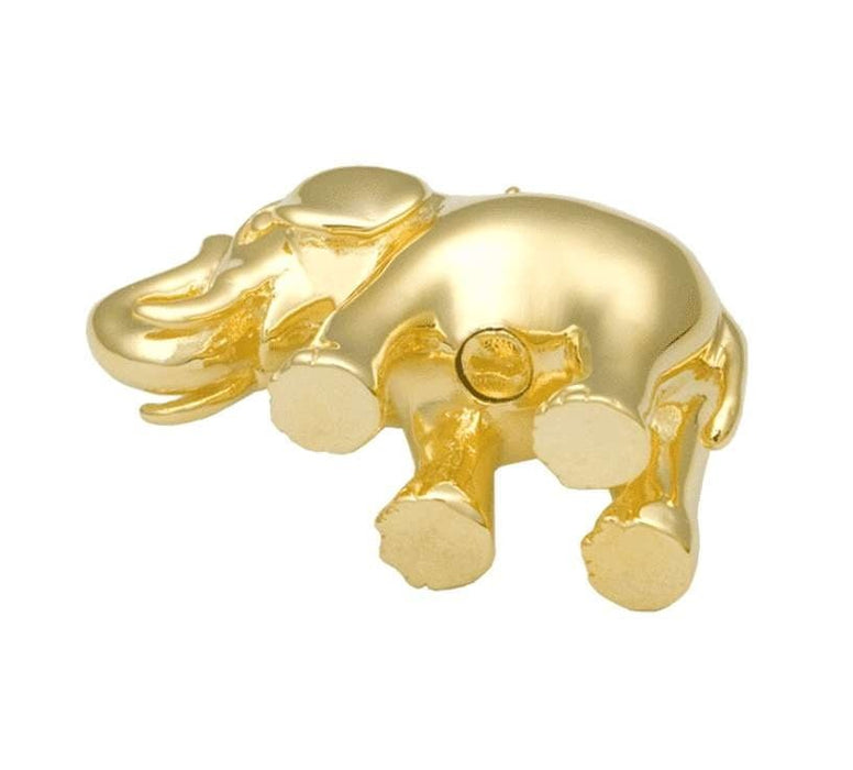 14K Gold Elephant Cremation Jewelry Pendant for Ashes (Engravable) - Modern Memorials