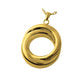 14K Gold Infinity Shaped Cremation Jewelry Pendant (Engravable) - Modern Memorials