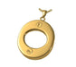 14K Gold Infinity Shaped Cremation Jewelry Pendant (Engravable) - Modern Memorials