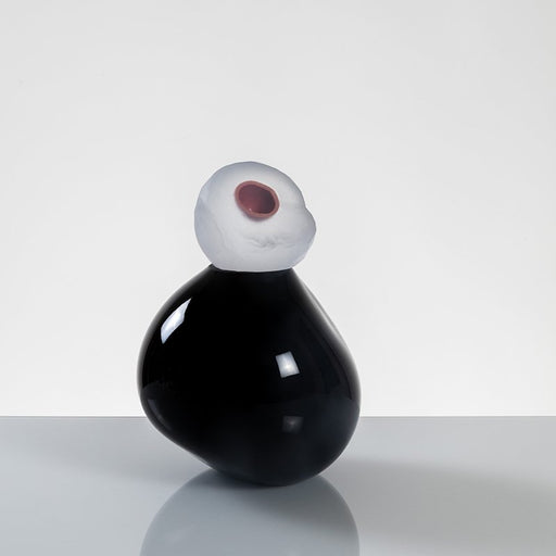 "Orb" Small Black Glass Keepsake Urn - Modern Memorials